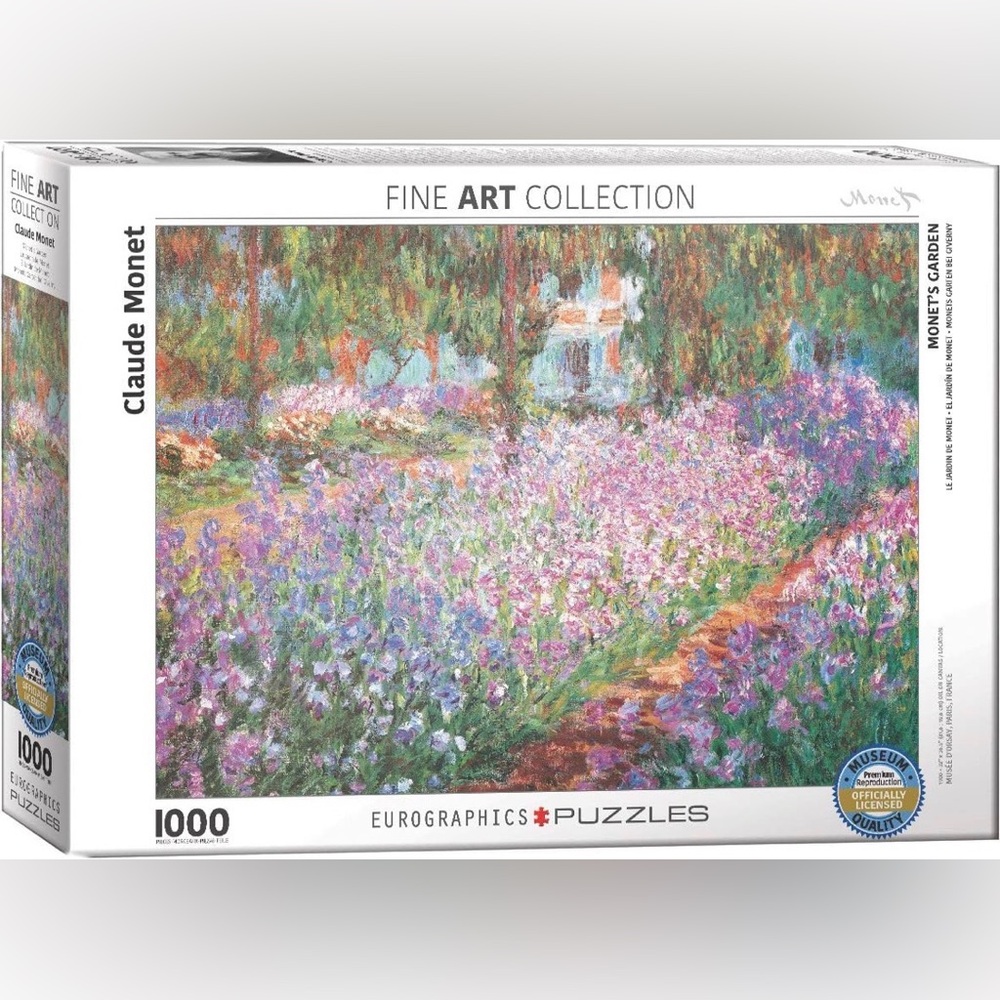 Eurographics 1000-Piece Fine Art Puzzle - Monet Garden